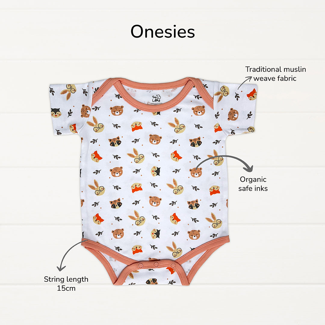 Baby Gift Set Pack of 17 - Onesies, CBM, Nappies, Drymats, Bibs