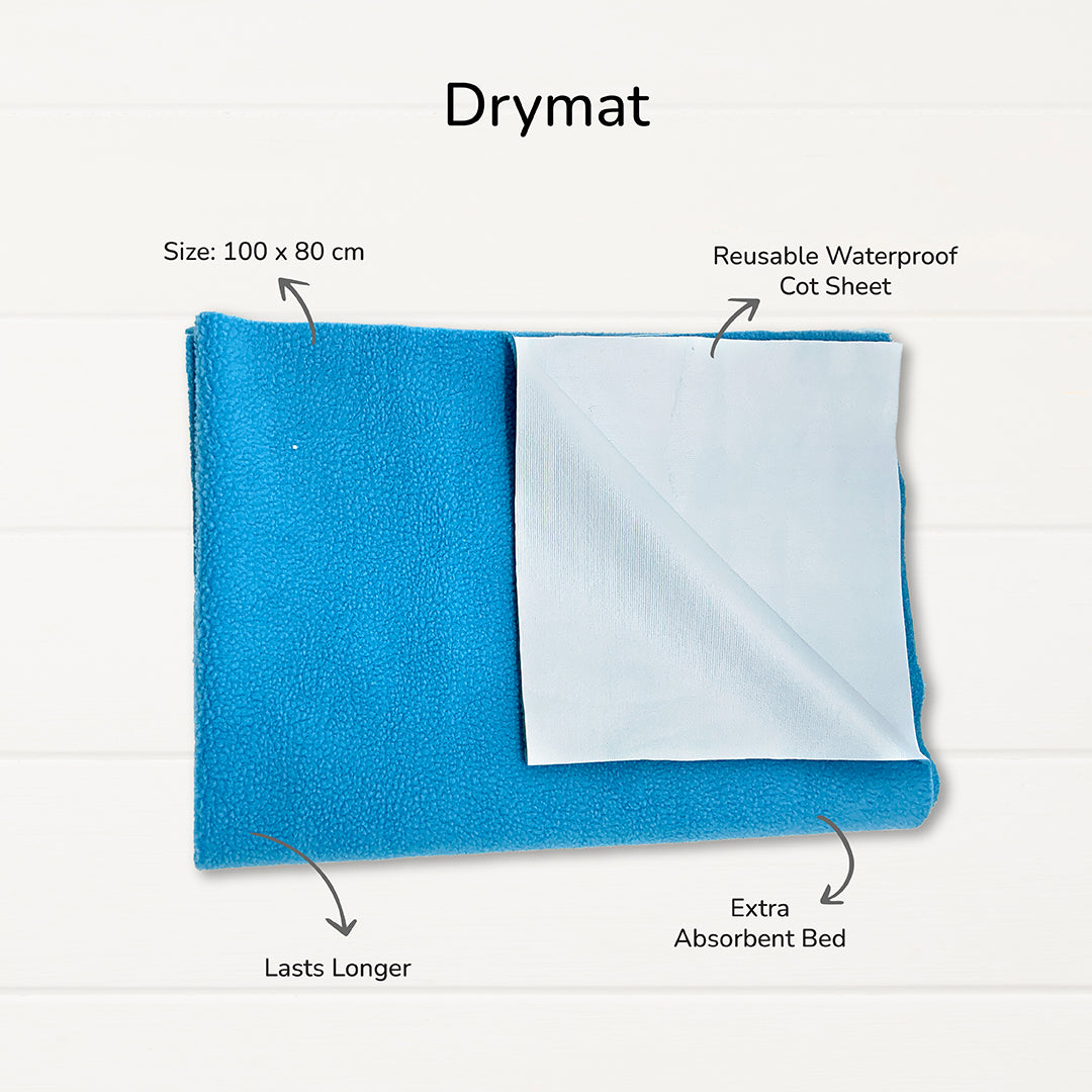 Neonatal Essentials - (set of 7) variant 1: Onesie - 1kresent koala + 2 Nappy +1 mint green CBM +1 KK bib+ blue Dry mat