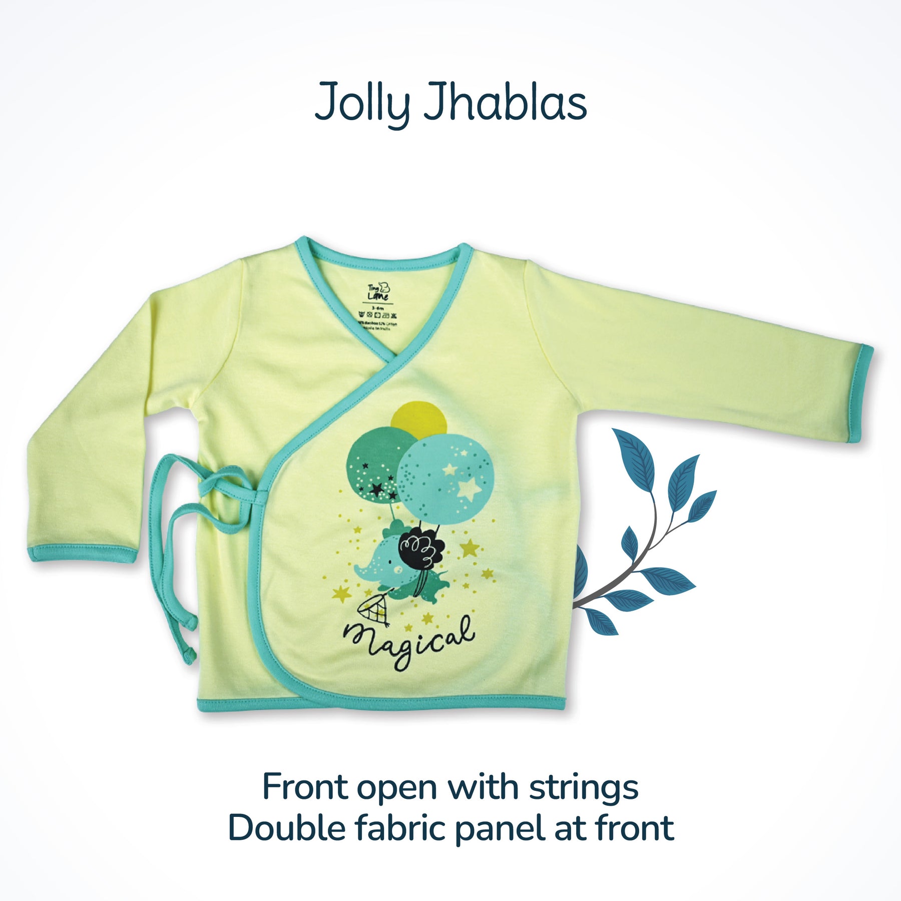 Sunny Baby Clothing Set | Magical Flite Jhabla, Legging, & Krescent Koala Bib