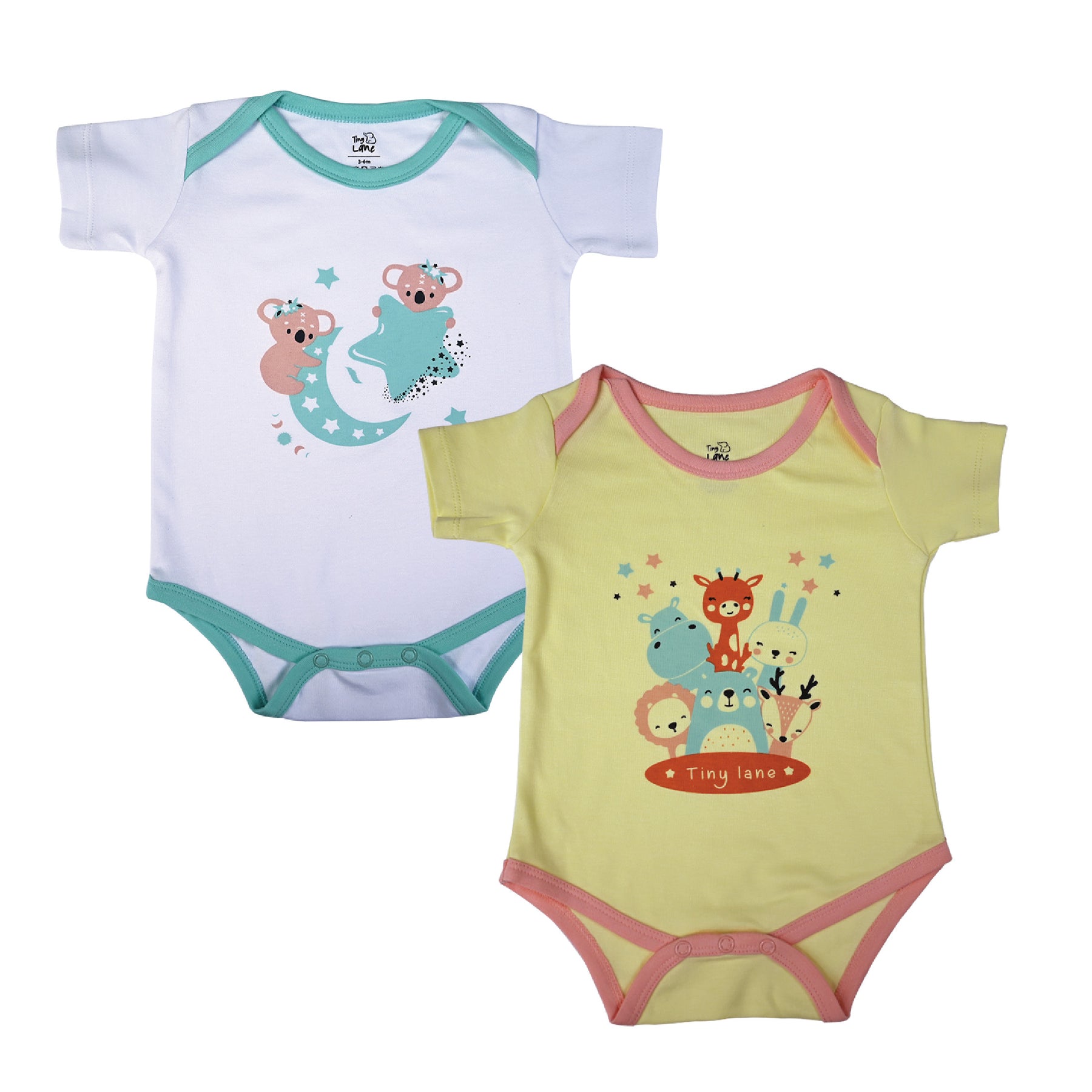 Krescent Koala + Jolly Ride Infant Onesies | Pack of 2