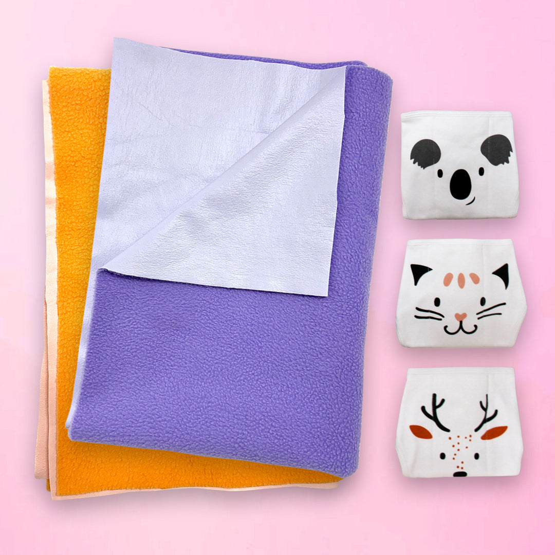 Drymat and Nappies Combo Pack of 5