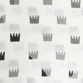 Grey Crowns Swaddle(120cmx120cm) - Pack of 1