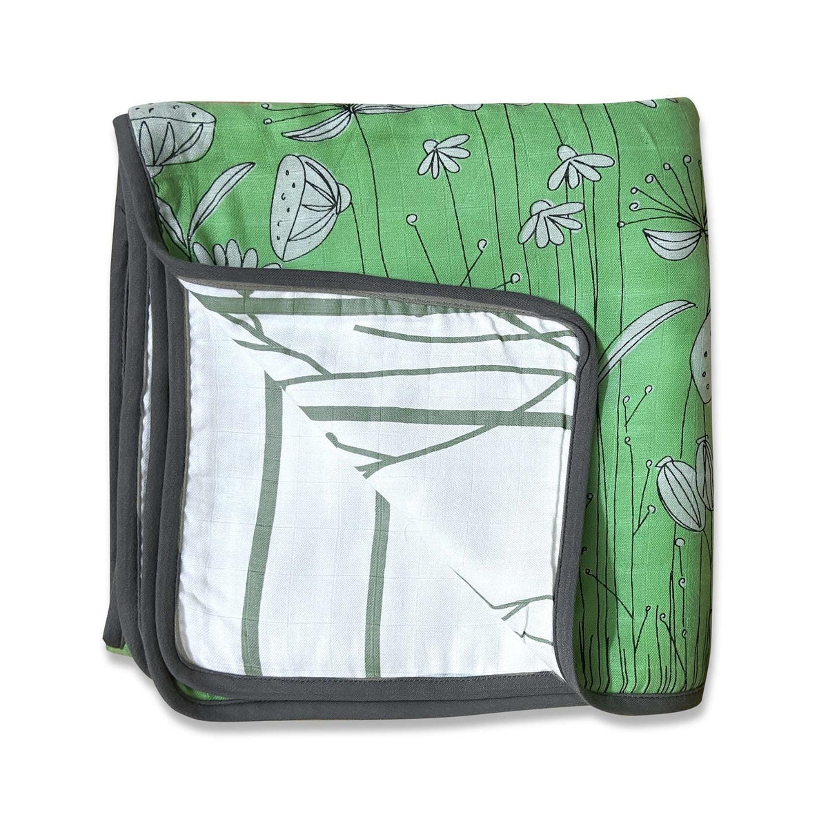 tinylane bamboo cotton reversible blankets for babies