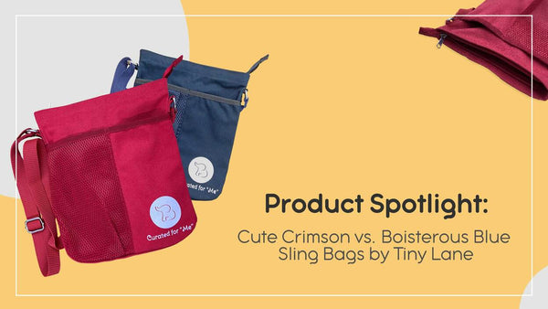 Product Spotlight: Cute Crimson vs. Boisterous Blue Sling Bags by Tiny Lane
