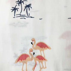 Organic Bamboo Baby Swaddle Set | Pack Of 3 | Giraffe+Flamingo+Sheep | 90 X 90 Cm