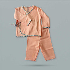 Organic Newborn Baby Clothing Set | Baby Peaches Jhabla & Legging