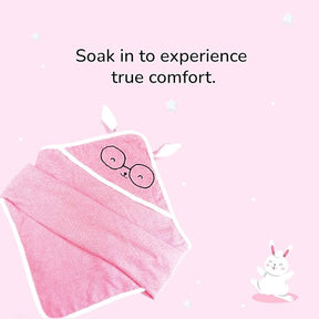 TINYLANE Baby Hooded Terry Towels for Newborns 68x68 cm, Super Soft & 100% Cotton Baby Bath Towels for 0-2 Years, Ideal for Infants & Toddlers