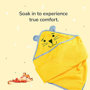 TINYLANE Baby Hooded Terry Towels for Newborns 68x68 cm, Super Soft & 100% Cotton Baby Bath Towels for 0-2 Years, Ideal for Infants & Toddlers