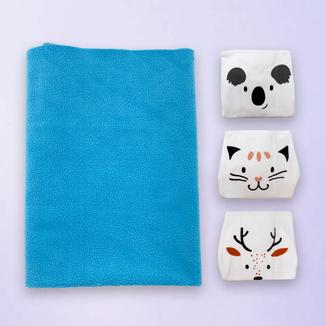 Drymat and Nappies Combo Pack of 4