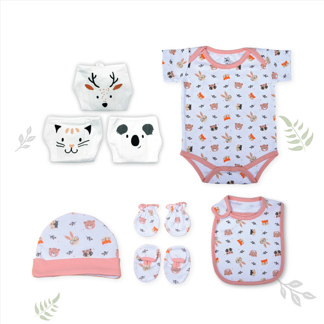 Tiny Wild Series Baby Gift Set | Pack of 8