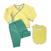 Infant Baby Clothing Set | Jhabla, Legging & Bib