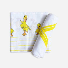 JUMBO GIFT PACK - All Baby Essential [pack of 12 pieces] (1 Peachy Skies Blanket, 1 Twigs Jhabla, 1 Duck Swaddle, 1 Plain Swaddle, 1 Bib, 1 set Elefantastic, & 1 Duck, 1 Sheep Washcloths)