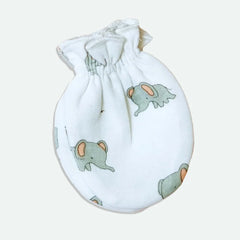 Tinylane Super Soft Baby Essentials Combo - Cap, Booties, Mittens & Baby Bibs