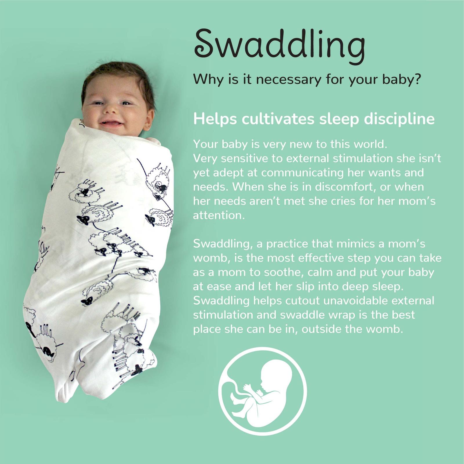 Swaddling benefits for the baby