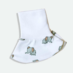 All in One Bamboo:Cotton Newborn Baby Gift Pack [Pack of 9 Pieces] - White Swaddle(1), Washcloth(Sheep+Plain), Jhabla(Baby Pink), Elefantastic Set(Cap, Booties, Mittens)
