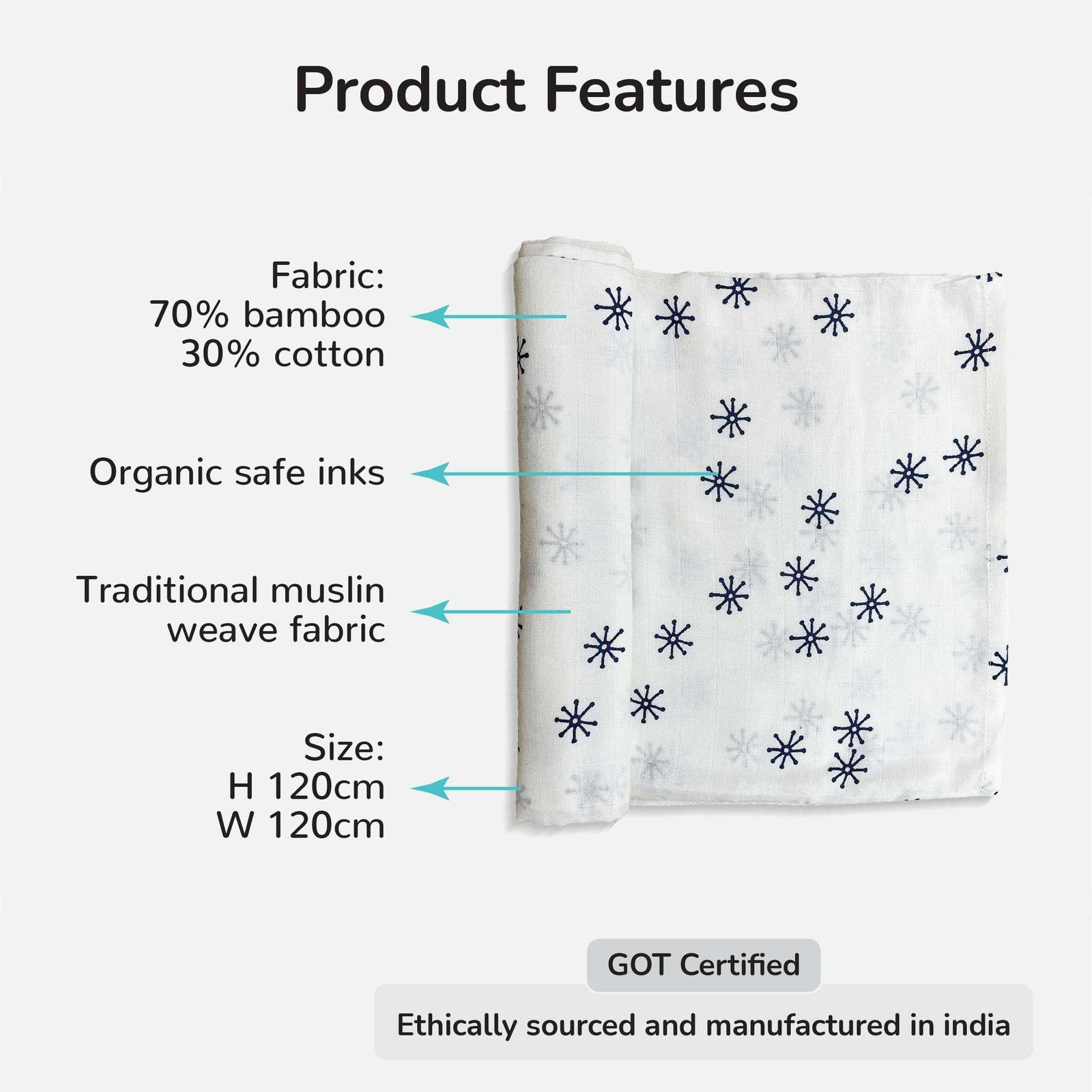 Baby swaddle features