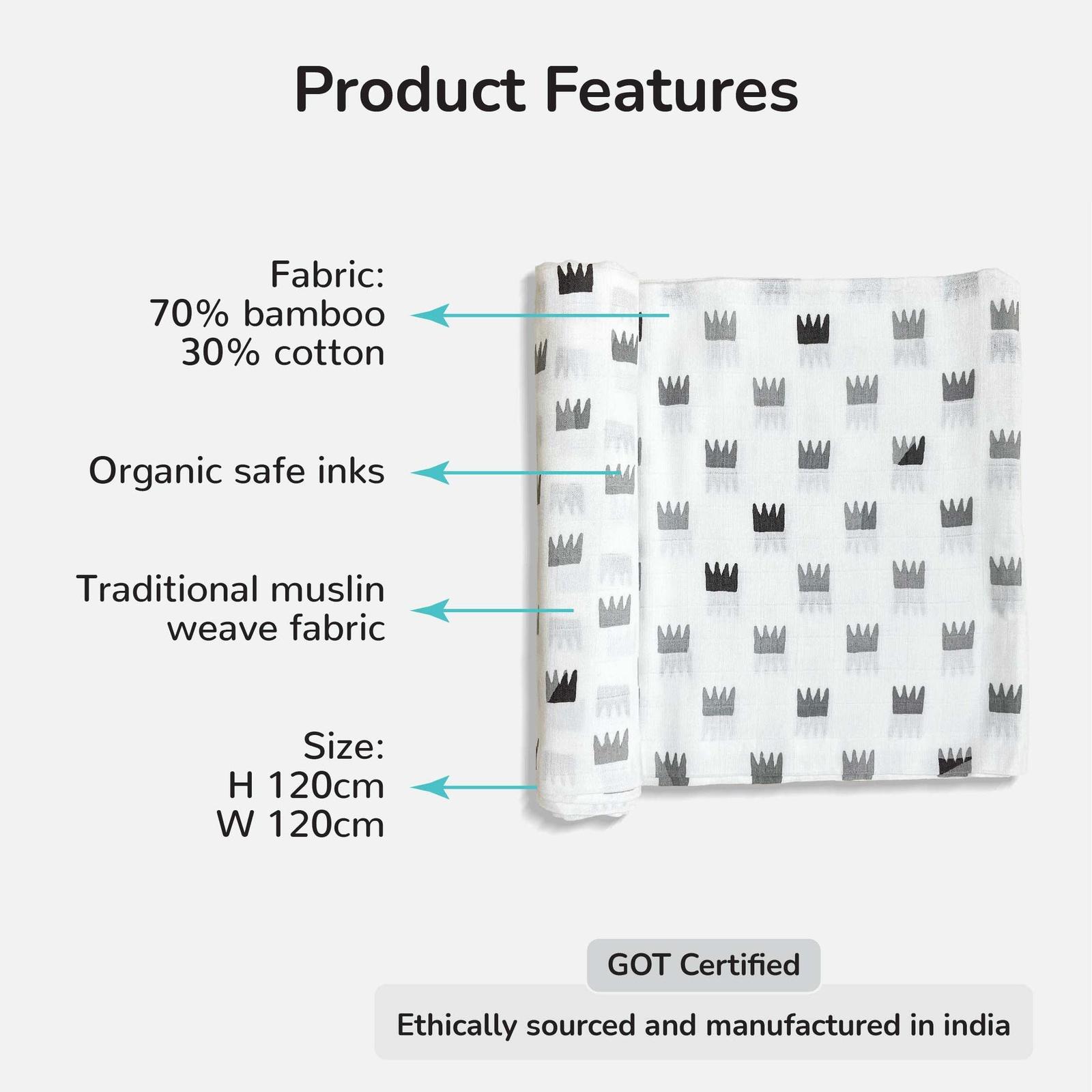 Baby swaddle features