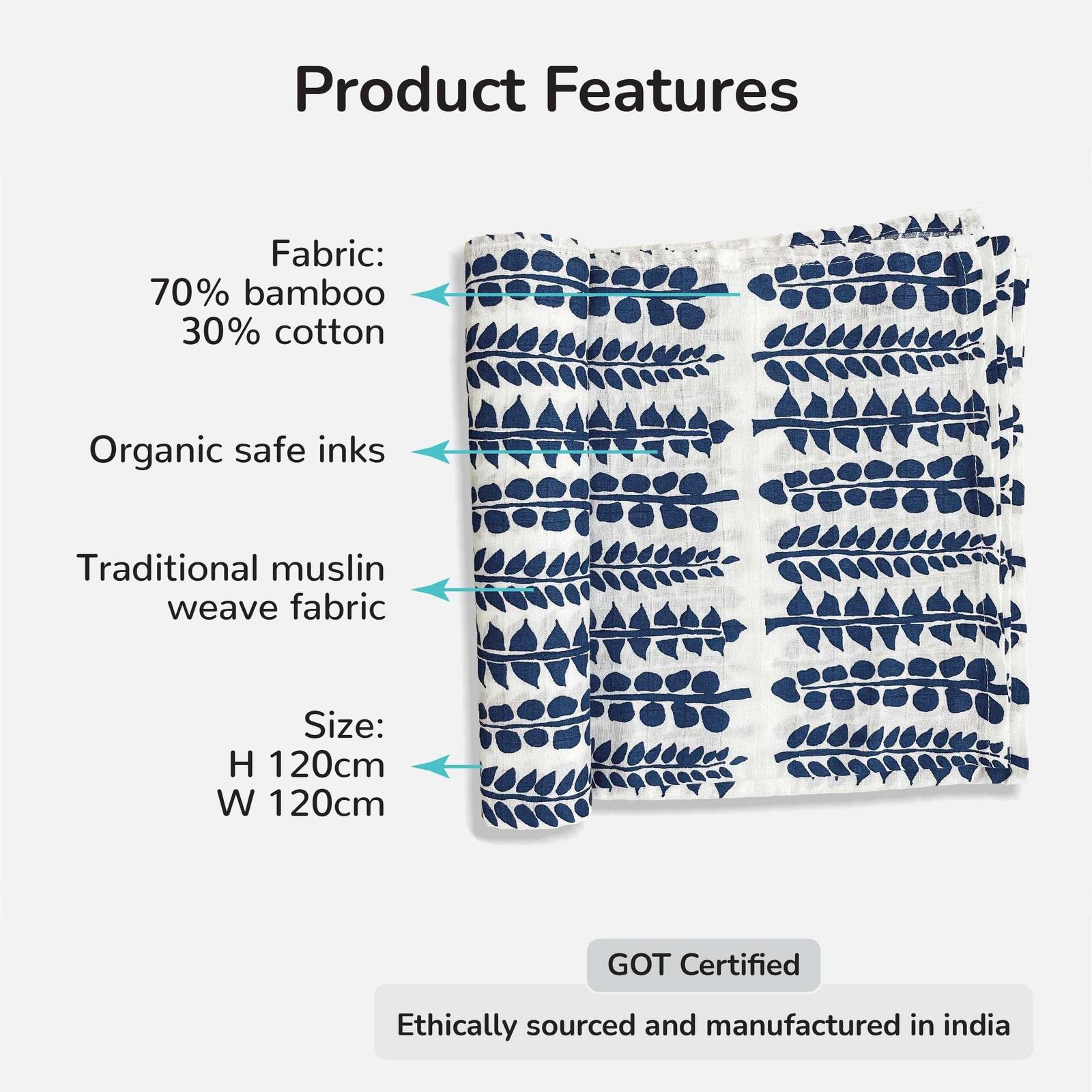 Baby swaddle features
