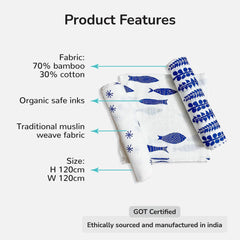 Baby swaddle features