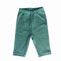Organic Newborn Baby Clothing Set  | Yellow Jhabla, Teal Legging, & Rainbow Bib