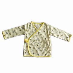 Organic Newborn Baby Clothing Set | Circus Jhabla, Lemon Yellow Legging, & Jungle Bib