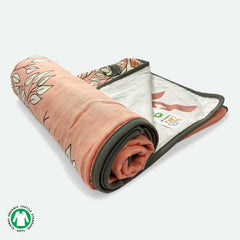 Peachy Skies Reversible Baby Blanket | 120cmx120cm |  Pack of 1