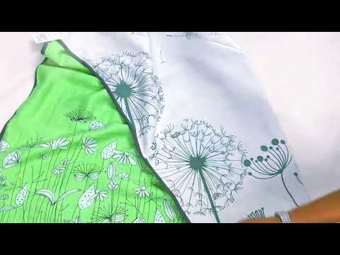 Spring Flower Reversible Baby Blanket | 120 x 120 cm